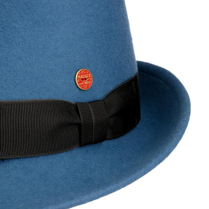 WomenMen Classico Trilby Blue Mayser Trilby Hats WomenMen Classico Trilby Blue Mayser Trilby Hats