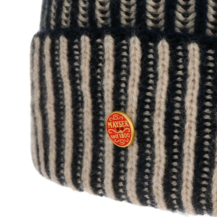 WomenMen Harper Cashmere Beanie Beigeblue Mayser Knitted Hats WomenMen Harper Cashmere Beanie Beigeblue Mayser Knitted Hats