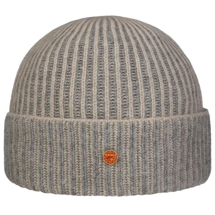 WomenMen Harper Cashmere Beanie Beigeblue Mayser Knitted Hats WomenMen Harper Cashmere Beanie Beigeblue Mayser Knitted Hats