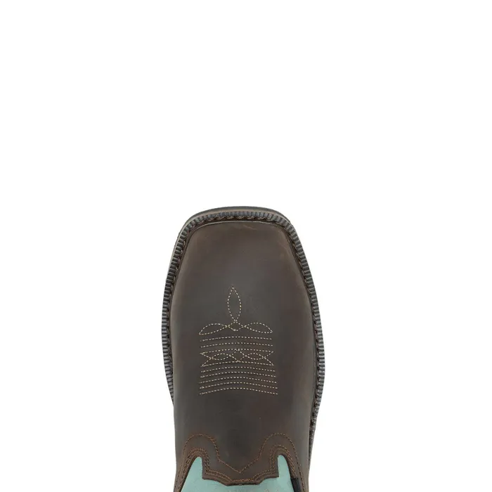 WomenMen Rancher Arrow SteelToe Wellington Work Boot Aqua Wolverine Boots