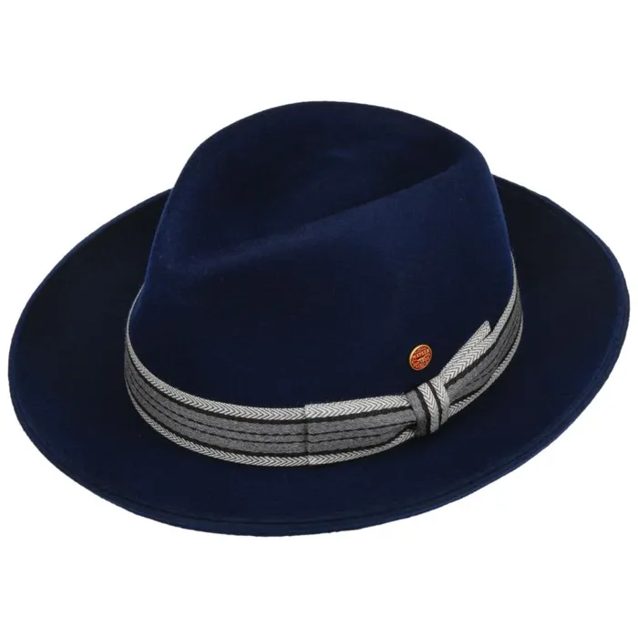 WomenMen Samuel Fedora Wool Felt Hat Blue Mayser Felt Hats WomenMen Samuel Fedora Wool Felt Hat Blue Mayser Felt Hats
