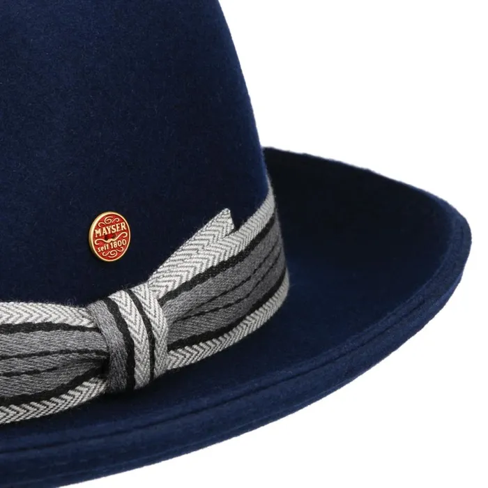 WomenMen Samuel Fedora Wool Felt Hat Blue Mayser Felt Hats WomenMen Samuel Fedora Wool Felt Hat Blue Mayser Felt Hats
