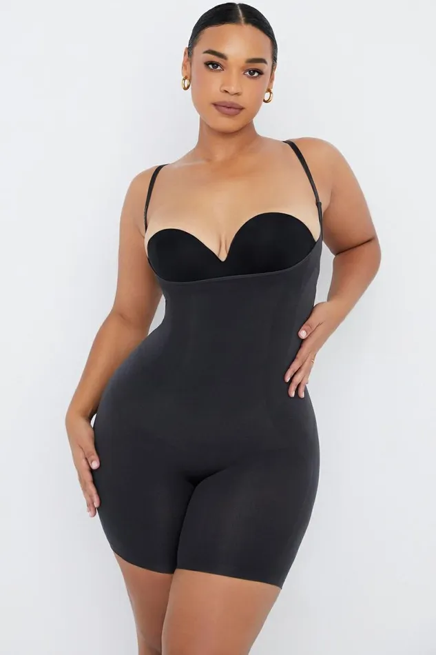 Women MID THIGH SCULPTING BODYSUIT INK House Of CB Shapewear Women MID THIGH SCULPTING BODYSUIT INK House Of CB Shapewear