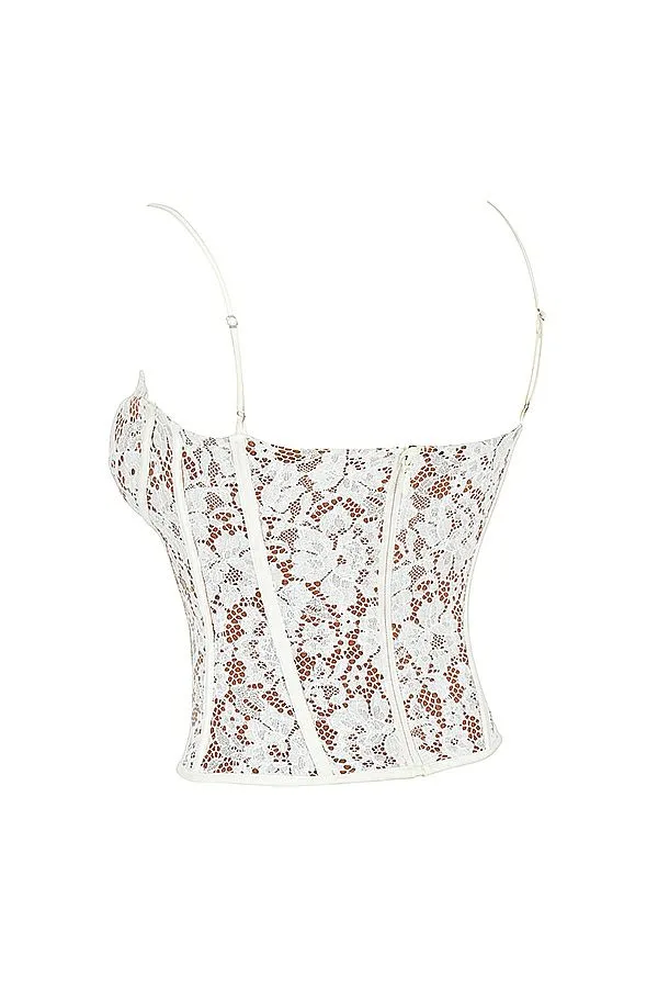 Women Mila Ivory Lace Underwired Corset House Of CB Corsets Women Mila Ivory Lace Underwired Corset House Of CB Corsets