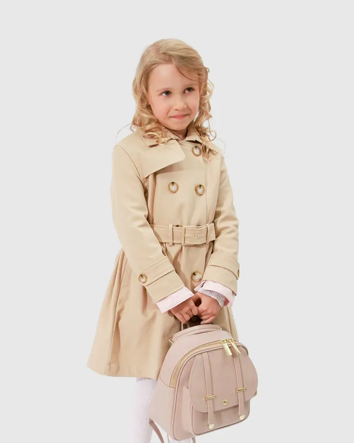 Women Miss Sunshine Trench Coat 8211 Camel Girls Belle and Bloom