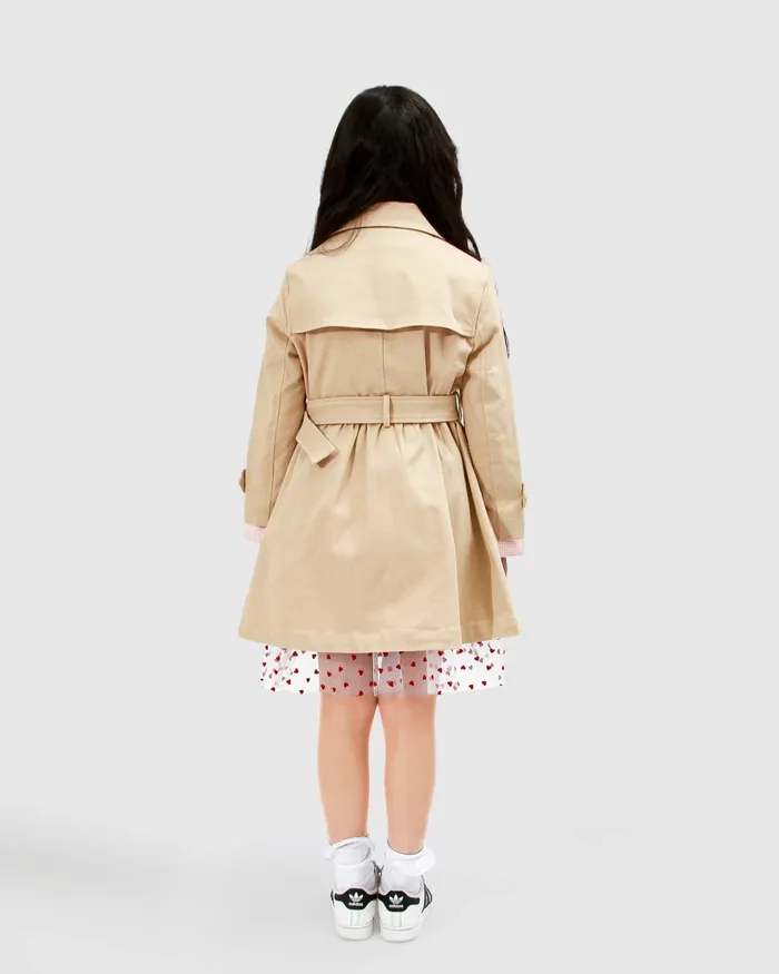 Women Miss Sunshine Trench Coat 8211 Camel Girls Belle and Bloom