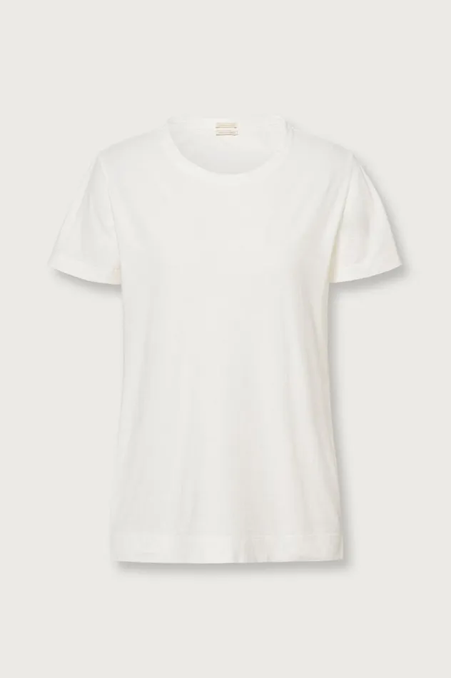 Women NAXOS 8211 Cotton Jersey Crew Neck Tshirt 8211 Latte Massimo Alba Tops Women NAXOS 8211 Cotton Jersey Crew Neck Tshirt 8211 Latte Massimo Alba Tops
