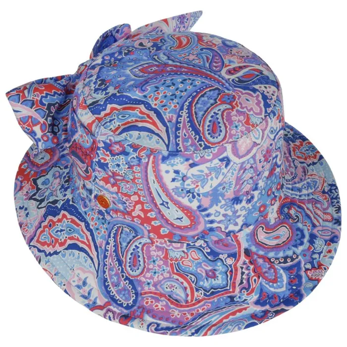 Women New Malu Paisley Reversible Hat Blue Mayser Bucket Hats Women New Malu Paisley Reversible Hat Blue Mayser Bucket Hats