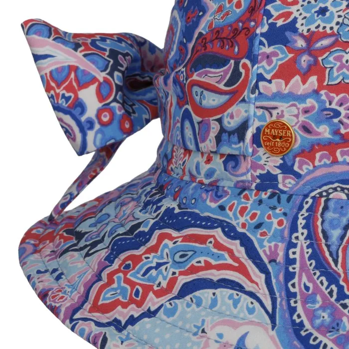 Women New Malu Paisley Reversible Hat Blue Mayser Bucket Hats Women New Malu Paisley Reversible Hat Blue Mayser Bucket Hats