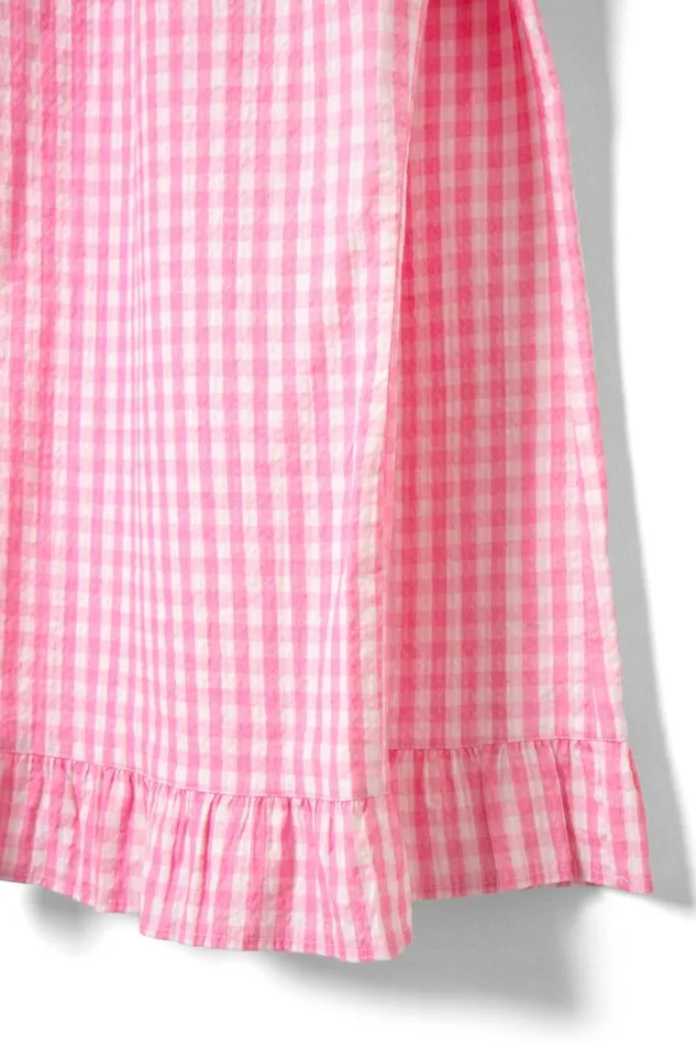 Women Nightwear Damson Madder Paddy Trousers Nightwear Set Pink Gingham