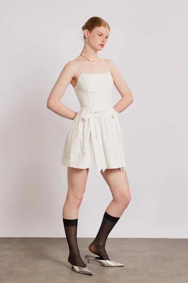 Women Occasion Wear Damson Madder Penelope Mini 8211 White Broderie