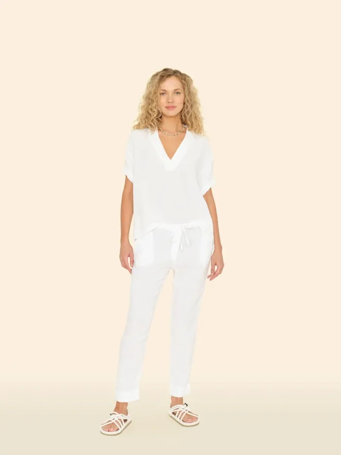 Women Pants and Jumpsuits XRENA White Jordyn Pant Women Pants and Jumpsuits XRENA White Jordyn Pant