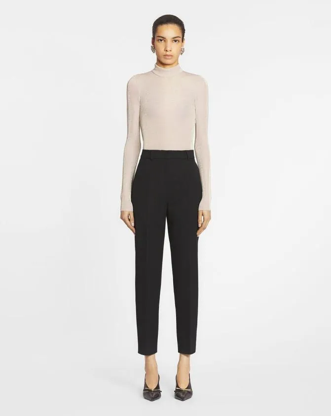 Women Pants Lanvin Cigarette Pants Black Women Pants Lanvin Cigarette Pants Black