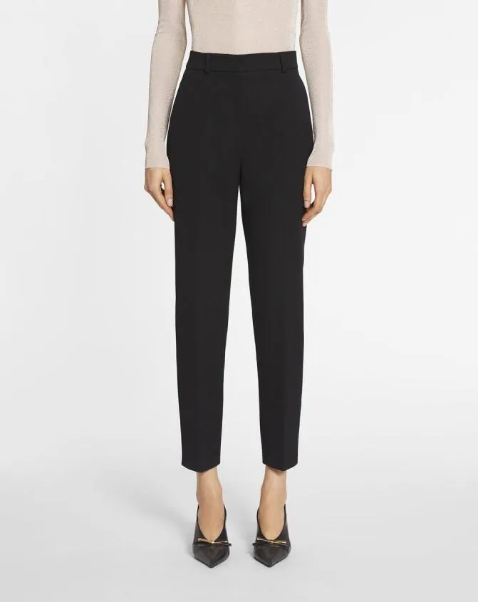 Women Pants Lanvin Cigarette Pants Black Women Pants Lanvin Cigarette Pants Black