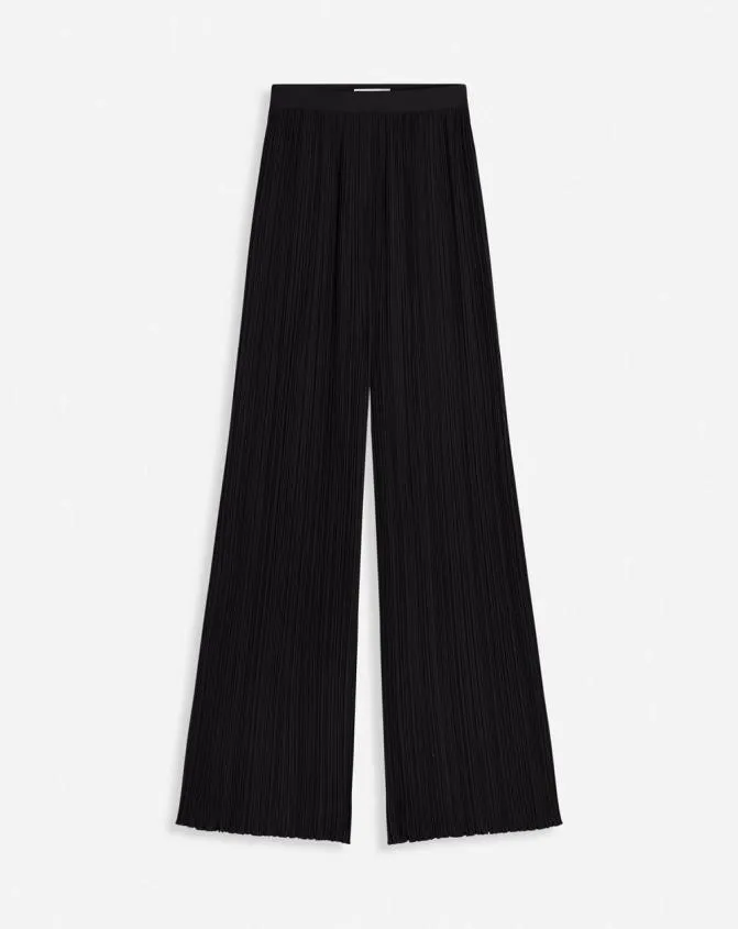 Women Pants Lanvin Pleated Pants Black