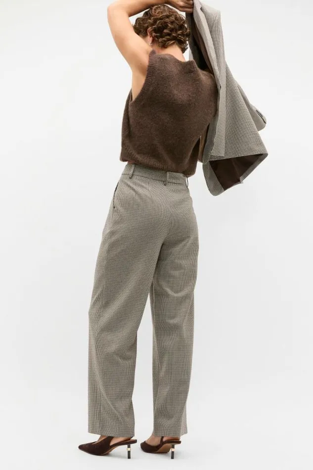 Women Pants Seed Heritage Mini Houndstooth Pleat Pant Houndstooth