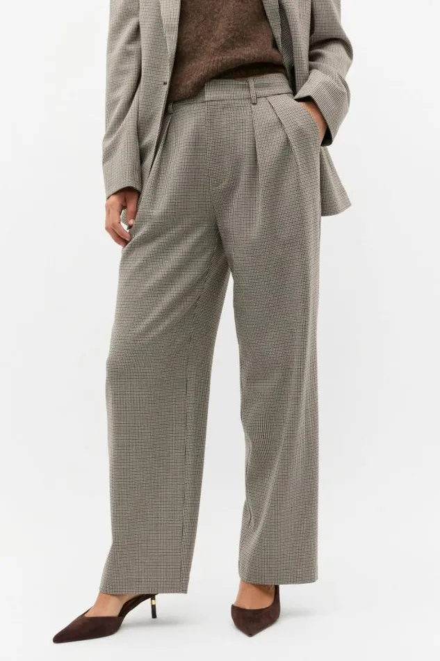 Women Pants Seed Heritage Mini Houndstooth Pleat Pant Houndstooth
