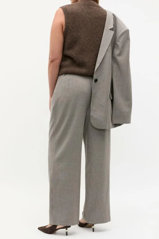 Women Pants Seed Heritage Mini Houndstooth Pleat Pant Houndstooth