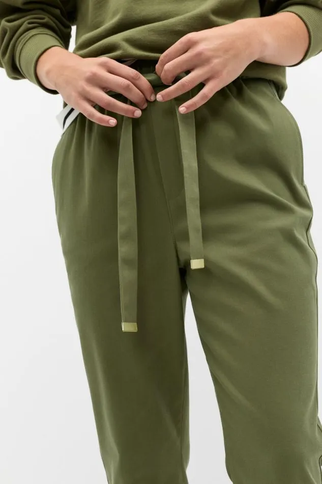 Women Pants Seed Heritage Tapered Leg Tie Pant Rainforest