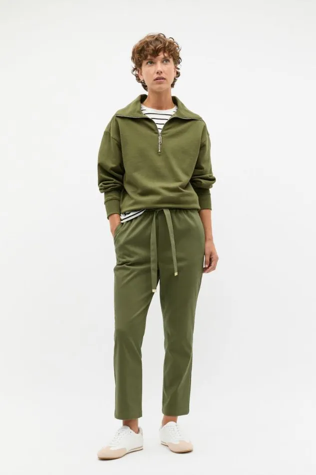 Women Pants Seed Heritage Tapered Leg Tie Pant Rainforest