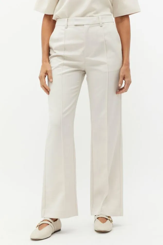 Women Pants Seed Heritage Wool Blend Tailored Pant Oat