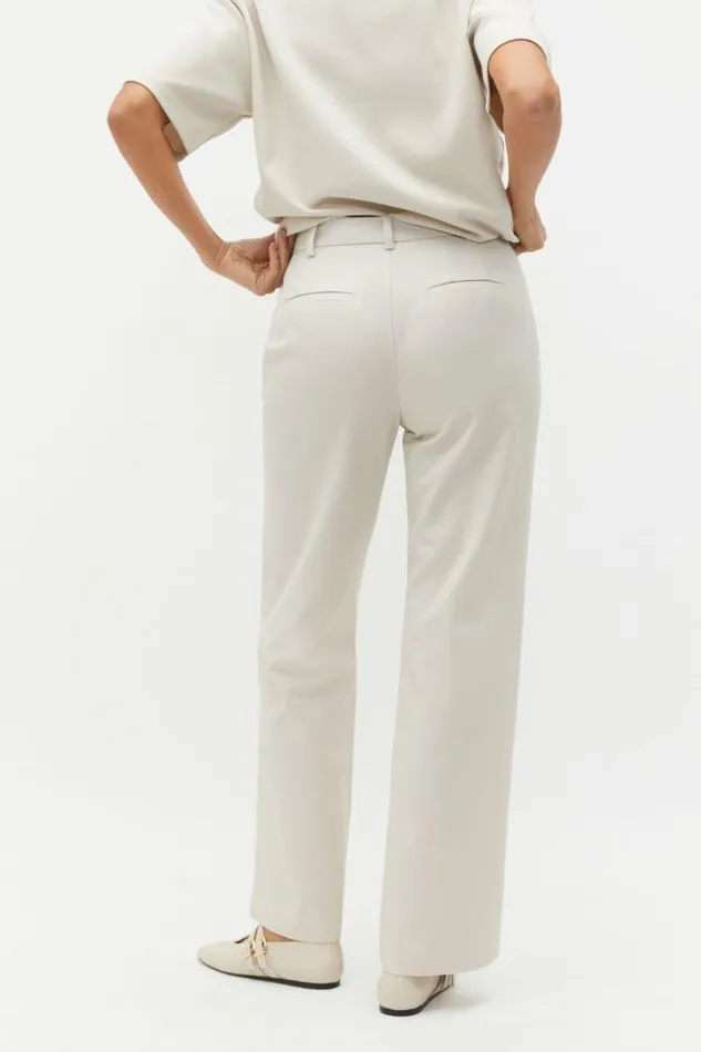 Women Pants Seed Heritage Wool Blend Tailored Pant Oat