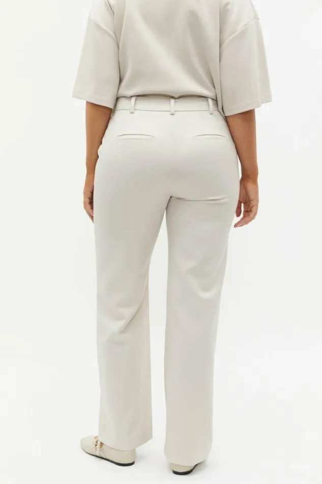 Women Pants Seed Heritage Wool Blend Tailored Pant Oat