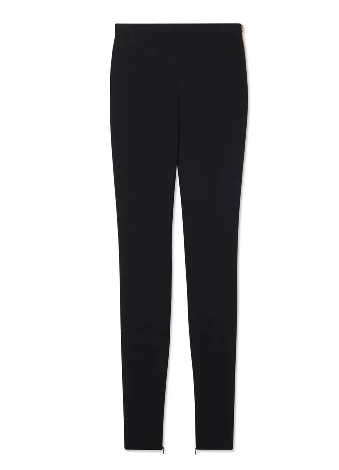 Women Pants St John Stretch Crepe Slim Pant Black
