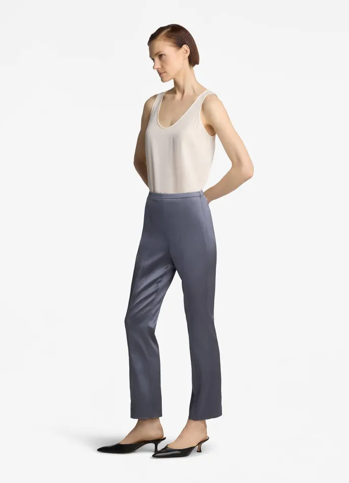 Women Pants St John Stretch Satin Pant Royal Blue Women Pants St John Stretch Satin Pant Royal Blue