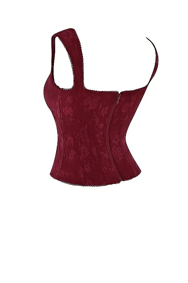 Women Parisa Merlot Floral Corset House Of CB Corsets