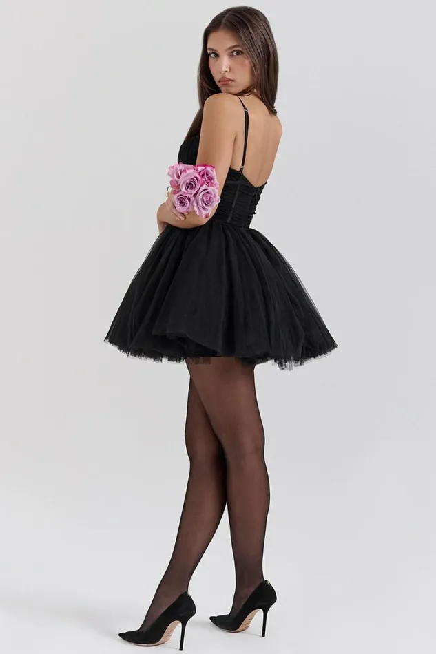 Women Princess Black Tulle Mini Dress House Of CB Dresses Women Princess Black Tulle Mini Dress House Of CB Dresses