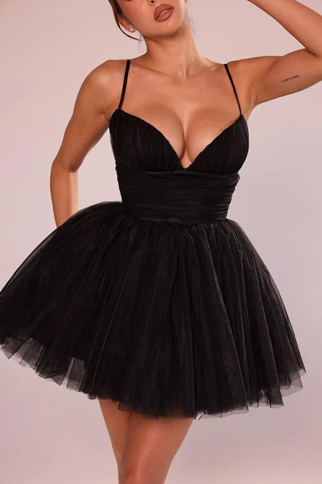 Women Princess Black Tulle Mini Dress House Of CB Dresses Women Princess Black Tulle Mini Dress House Of CB Dresses