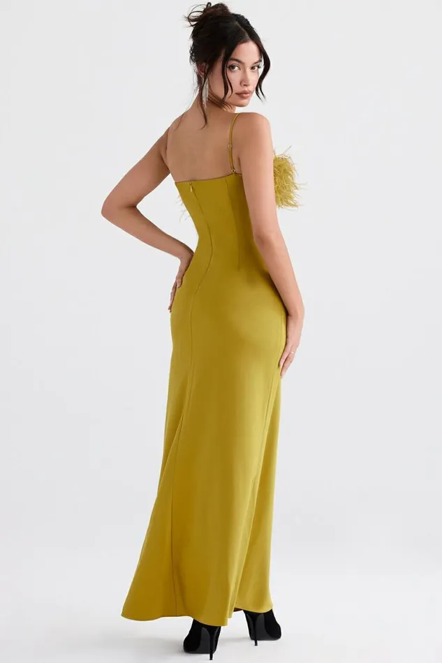 Women Renee Chartreuse Maxi Dress House Of CB Dresses Women Renee Chartreuse Maxi Dress House Of CB Dresses
