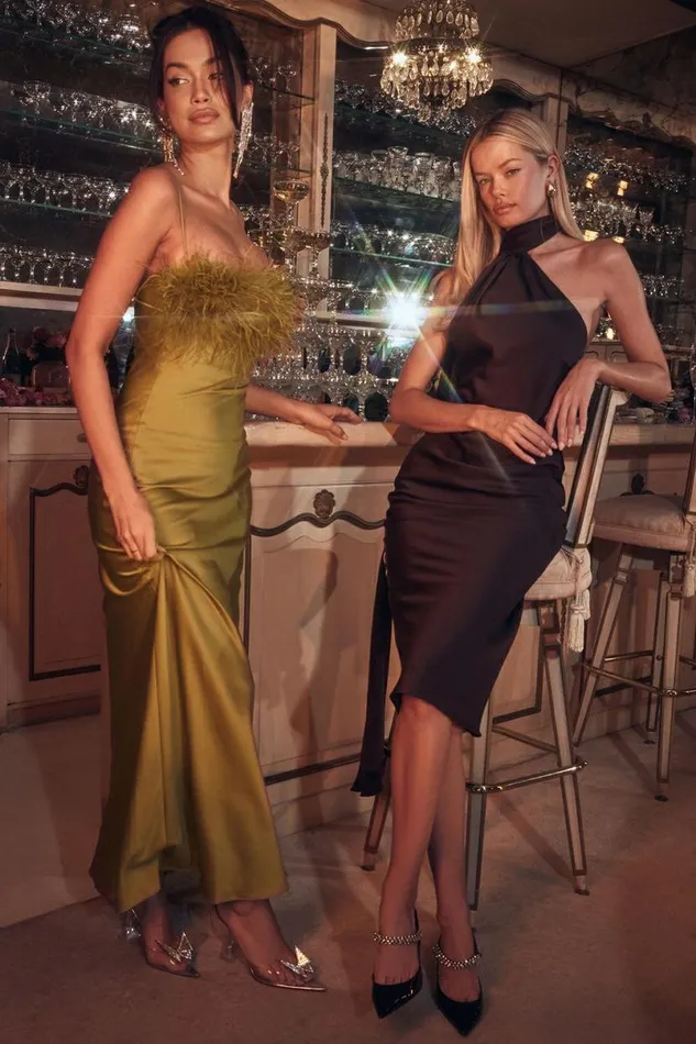 Women Renee Chartreuse Maxi Dress House Of CB Dresses Women Renee Chartreuse Maxi Dress House Of CB Dresses