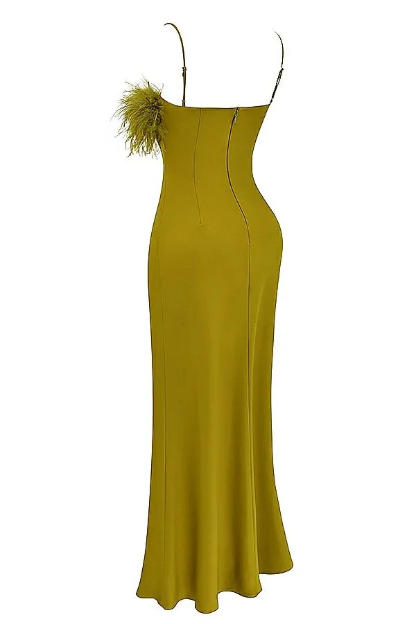 Women Renee Chartreuse Maxi Dress House Of CB Dresses Women Renee Chartreuse Maxi Dress House Of CB Dresses