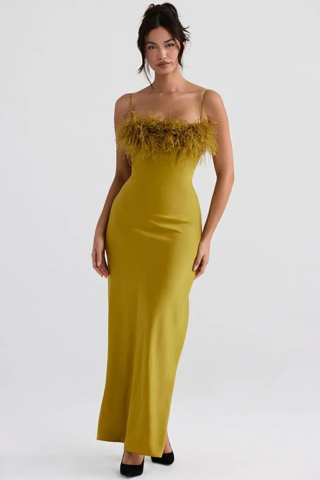 Women Renee Chartreuse Maxi Dress House Of CB Dresses Women Renee Chartreuse Maxi Dress House Of CB Dresses