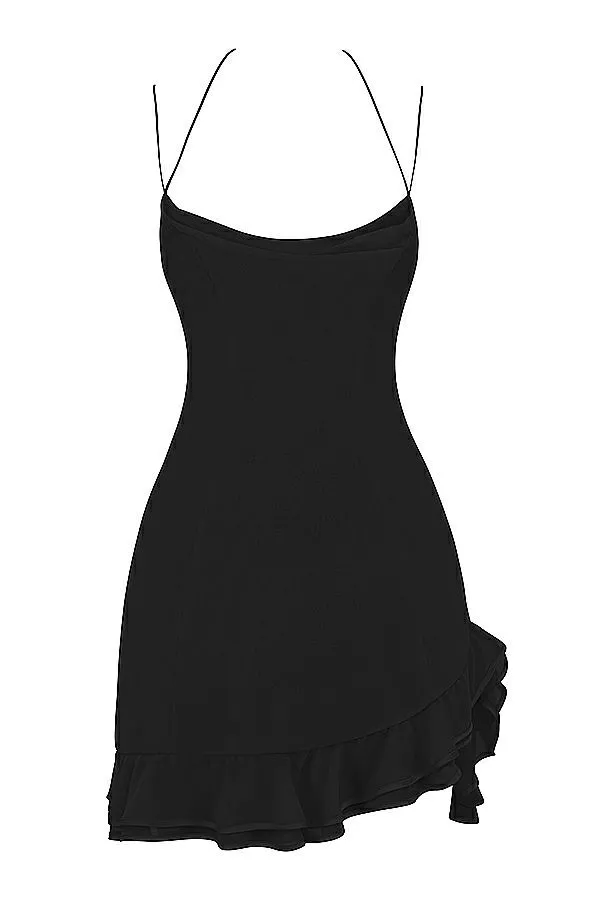 Women Rossella Black Ruffle Mini Dress House Of CB Dresses Women Rossella Black Ruffle Mini Dress House Of CB Dresses