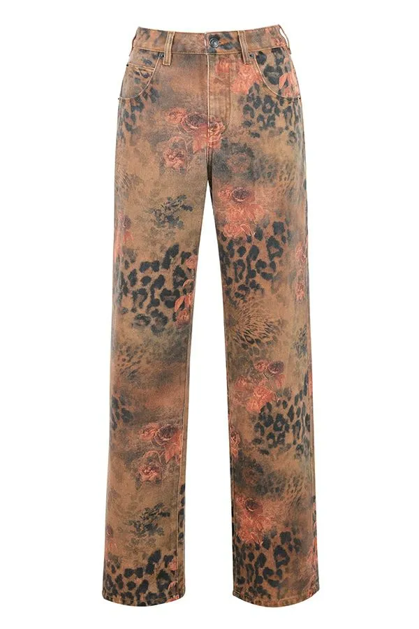 Women Samia Floral Printed Jeans House Of CB Bottoms