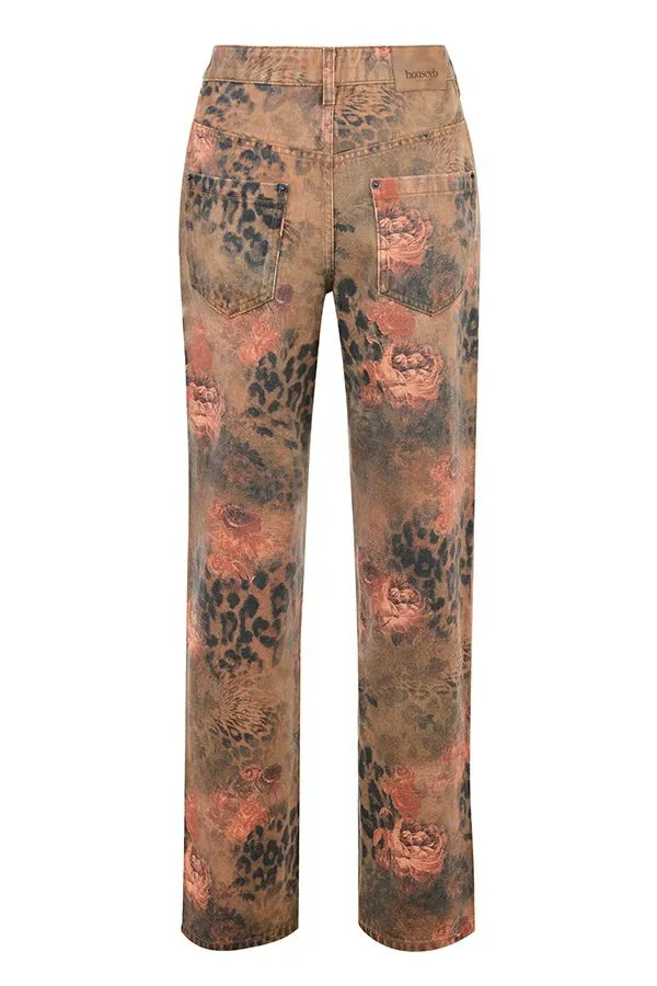 Women Samia Floral Printed Jeans House Of CB Bottoms