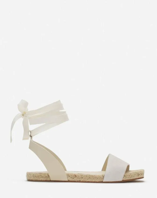 Women Sandals and Mules Lanvin Domra Flat Suede Sandals Lin