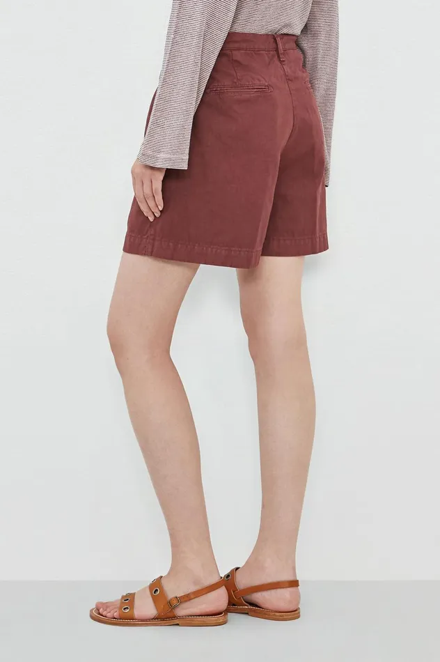 Women SARDINA 8211 Cotton Linen Panama Bermuda Shorts 8211 Dim Burgundy Massimo Alba Trousers and Shorts Women SARDINA 8211 Cotton Linen Panama Bermuda Shorts 8211 Dim Burgundy Massimo Alba Trousers and Shorts