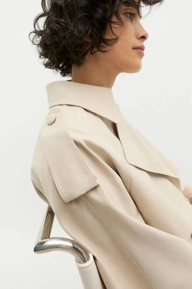 Women Scarves and Kaftans Seed Heritage Trench Cape Oat