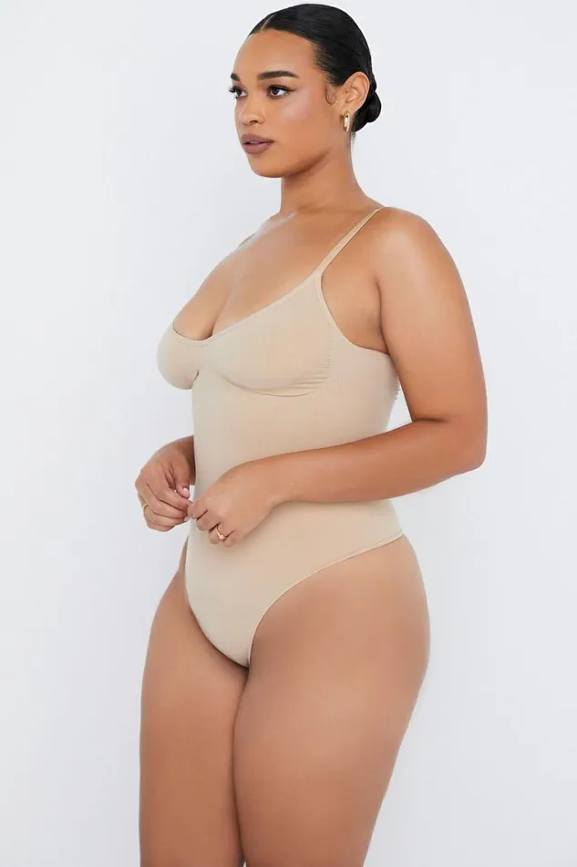 Women SCULPTING FULL BRIEF BODYSUIT ALMOND House Of CB Shapewear Women SCULPTING FULL BRIEF BODYSUIT ALMOND House Of CB Shapewear