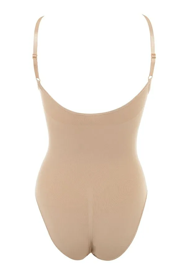 Women SCULPTING FULL BRIEF BODYSUIT ALMOND House Of CB Shapewear Women SCULPTING FULL BRIEF BODYSUIT ALMOND House Of CB Shapewear