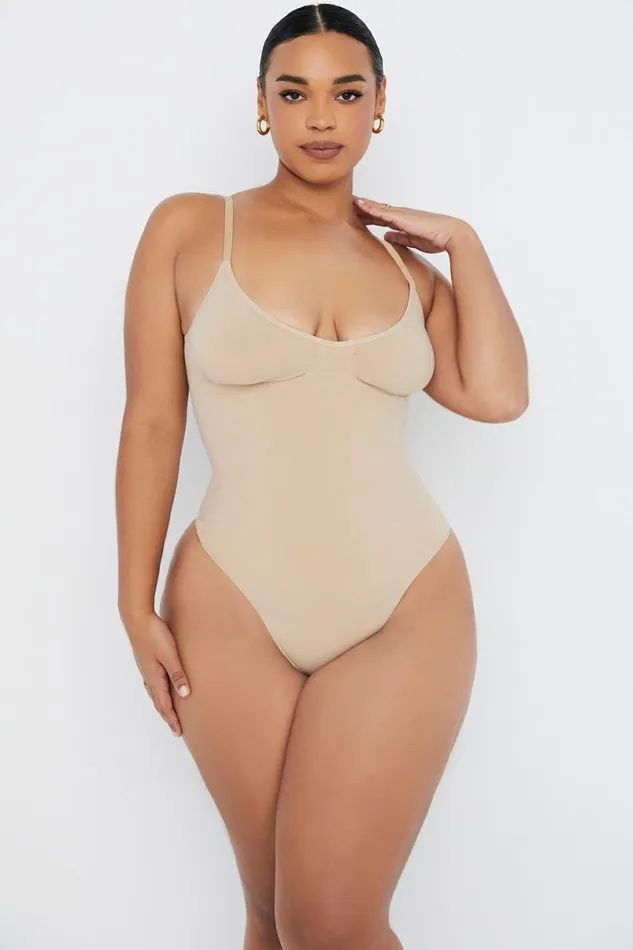 Women SCULPTING FULL BRIEF BODYSUIT ALMOND House Of CB Shapewear Women SCULPTING FULL BRIEF BODYSUIT ALMOND House Of CB Shapewear