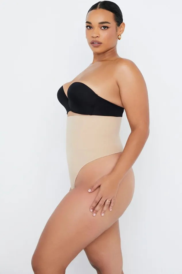 Women SCULPTING HIGH WAIST THONG ALMOND House Of CB Shapewear Women SCULPTING HIGH WAIST THONG ALMOND House Of CB Shapewear