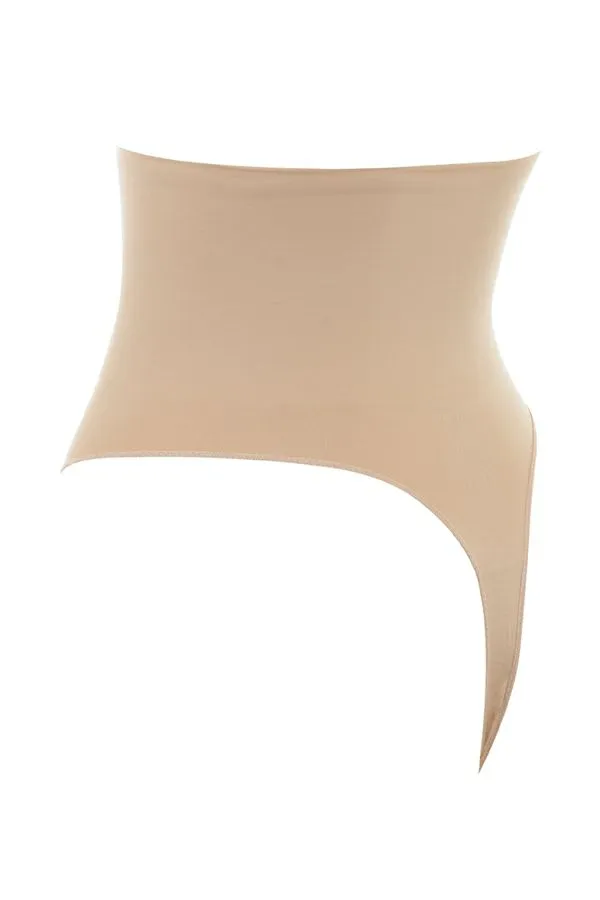 Women SCULPTING HIGH WAIST THONG ALMOND House Of CB Shapewear Women SCULPTING HIGH WAIST THONG ALMOND House Of CB Shapewear