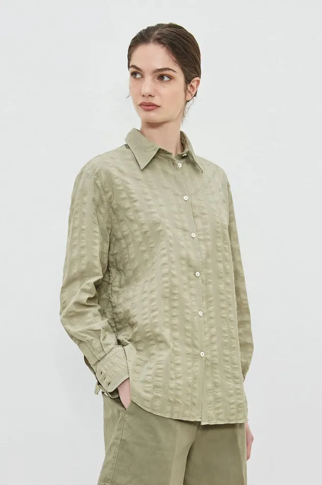 Women SELMA 8211 Cotton Shirt 8211 Fango Massimo Alba Shirts