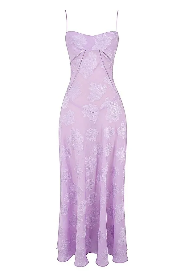 Women Seren Orchid Floral Lace Back Maxi Dress House Of CB Dresses