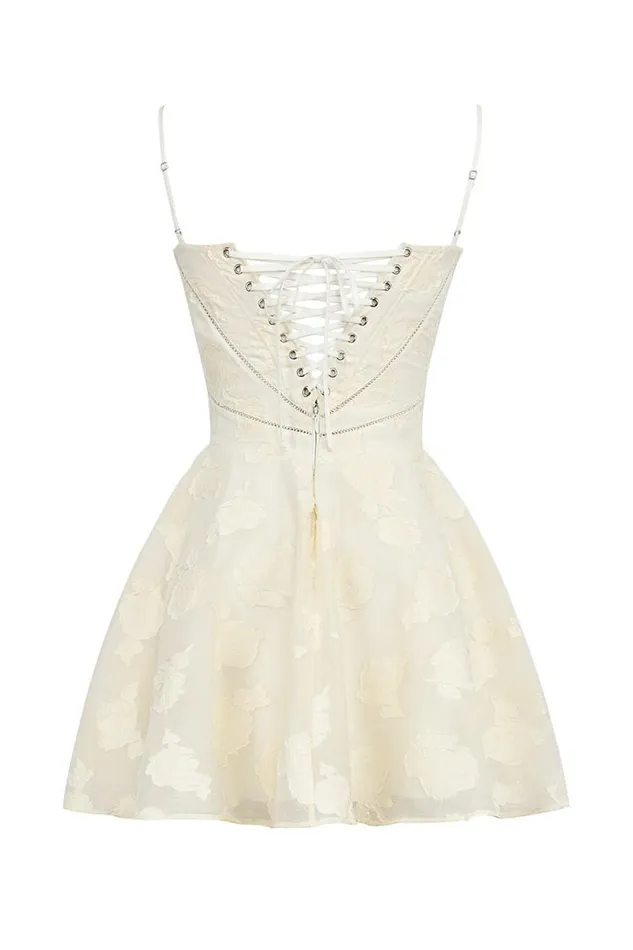 Women Serenita Vintage Cream Floral Mini Dress House Of CB Dresses Women Serenita Vintage Cream Floral Mini Dress House Of CB Dresses